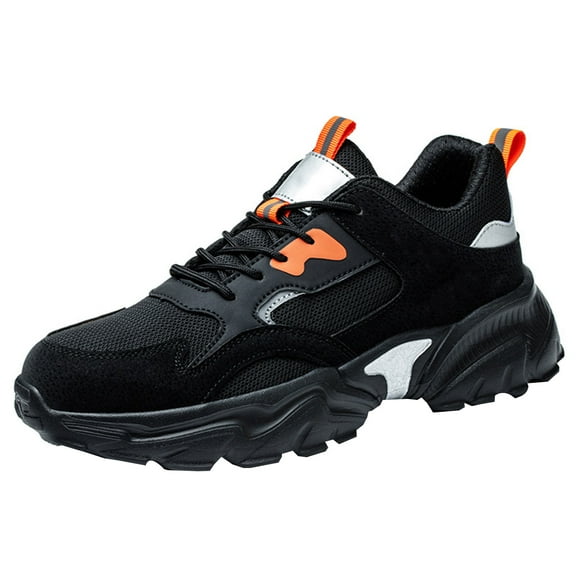 Safety Shoes Mens Womens Steel Toe Cap Work Shoes Lightweight Breathable Safety Trainer Non-Slip Puncture Proof 4.5-10