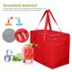 thumbnail image 3 of WEUVEB 4Ud Bolsas Térmicas Rojas Con Aislamiento Para Comida Gran Capacidad Y Con Cremallera, 3 of 5