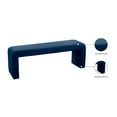 thumbnail image 2 of Meridian Furniture Minimalist Navy Velvet Bench, 2 of 7