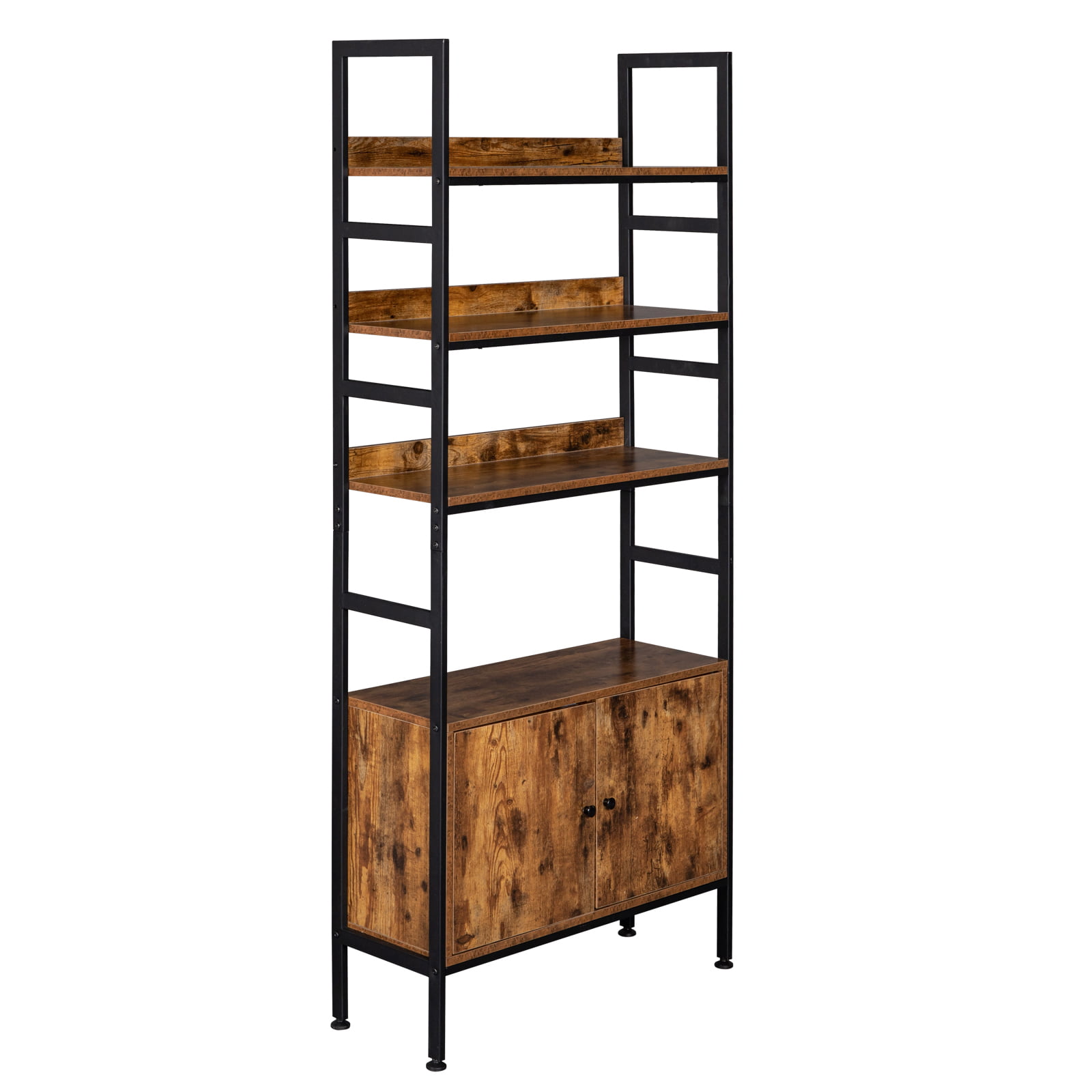 2 Tier Rotating Bookshelf Display Rack Bookcase Storage Rack Free Standing Unit 