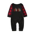 thumbnail image 2 of Odeerbi Matching Family Christmas Pajamas Sets Baby Plaid Romper Jumpsuits Xmas Striped Printing 2024 Long Sleeve Family Clothes Jammies Loungewear Sleepwear for Baby, 2 of 8