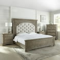 thumbnail image 4 of Steve Silver Vintage Hardwood Solids Queen Panel Bed Driftwood Gray, 4 of 7