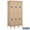 Beige, variant on Extra Wide Standard Metal Locker - Double Tier - 3 Wide - 6 Feet High - 15 Inches Deep - Gray - Unassembled