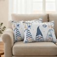 thumbnail image 2 of Outdoor Pillow Covers Ocean Dwarf Shell Starfish Nautical Anchor Waterproof Pillow Cases 20x12 Set of 2, Leaves Branch Throw Pillow Cover Pillowcase for Patio Balcony Couch Garden, 2 of 9
