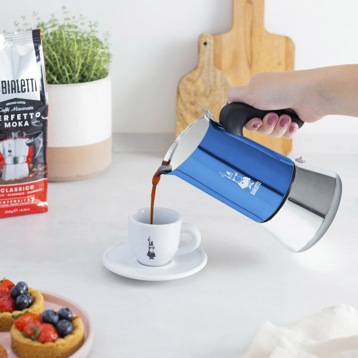 Bialetti Stovetop Espresso Maker Venus Blue, 6 Cup - Walmart.com