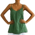 thumbnail image 4 of Womens Tank Tops Summer Casual Sleeveless V Neck Camisole Loose Fit Spaghetti Strap Cami Shirts, 4 of 5