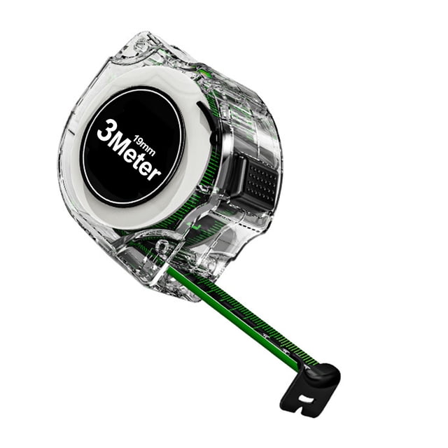 Yeacher Tape Measure High-Precision Tape Measure Fluorescent Color Double-Sided Ruler Band with Transparent Shell Metal Axis Scale is Clear, Fall-Proof and Wear-Resistant, Suitable for Many Occasions