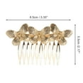 thumbnail image 2 of Unique Bargains 1 Pc Women's Vintage Butterfly Side Comb for Parties Gold Tone Alloy, 2 of 4