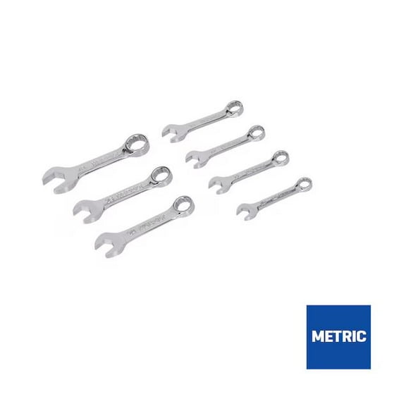 Kobalt 7 -Piece Set 12-point Metric Standard Combination Wrench Includes Hard Case