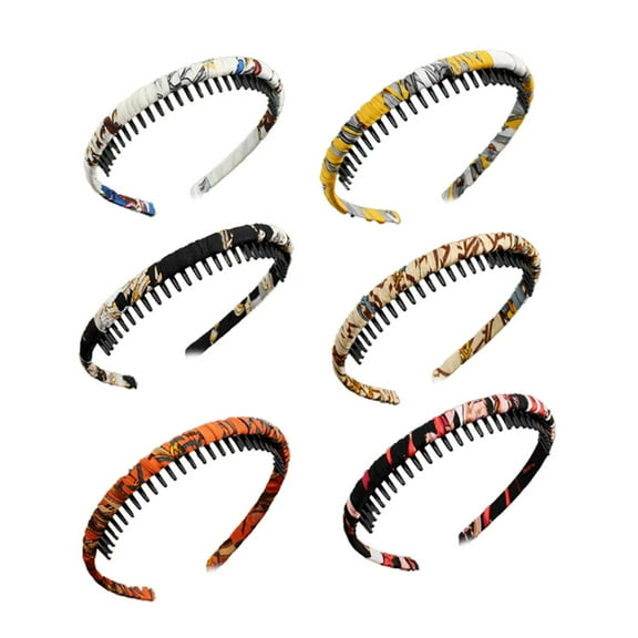 DESIGNICE 6Pcs Headbands for Women,Non-Slip Makeup Headbands,Thin Headbands for Women