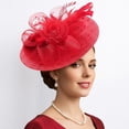 thumbnail image 2 of SRZYMJ Floral Wedding Hat for Womens Tea Party Fascinators Kentucky Derby Hats, 2 of 4