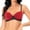 red, variant on Rivet Corset Dance Costume Chic Push up Bra for Club Women Girls Performance L