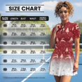 thumbnail image 5 of Chririnla Christmas Reindeer Tennis Dresses for Women Zip Front Athletic Dress with Shorts&2 Pockets Holiday Party Short Sleeve Midi Sundress Golf Workout Outfit Size XS-2XL, 5 of 7