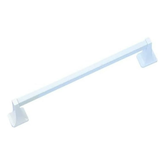 Square Towel Bar 18 Inch - White Bathroom Towel Rack - Modern Hotel Style Towel Holder - Wall Mounted Hand Towel Bar for Bathroom, Kitchen, Bedroom