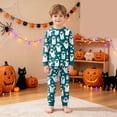 thumbnail image 5 of 4-5 Years Tween Halloween Pajama Set Long Sleeve Pants Sleepwear Outfits Halloween Pj Set Bluey Halloween Costume, 5 of 9