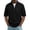 Black, variant on Men's Basic Zip-Up Short Sleeve Shirt, Lightweight Simple Design Casual Daily Top Gray S