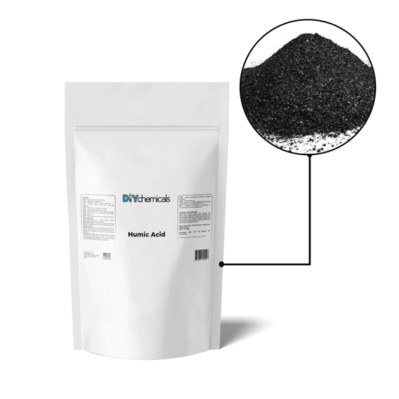 DIYChemicals Humic Acid - Humic Concentrate, Liquid or Powder, Organic Fertilizer, DIY Chemicals - 1 Pound (1lb)