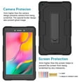 thumbnail image 3 of ELEHOLD Samsung Galaxy Tab A7 Lite Case 8.7 inch for Kids, Hybrid Shockproof Rugged Drop Protection Cover with Kickstand for Samsung Galaxy Tab A7 Lite 8.7" SM-T220/T225/T227 2021,Black, 3 of 4