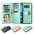 thumbnail image 1 of Njjex Case Wallet for 2019 Galaxy S10 S10+ S10E 10 Plus S10 5G, Njjex [Wrist Strap] Luxury PU Leather Wallet Flip Protective Detachable Magnetic Hard Case Cover with 9 Card Slots & KickStand, 1 of 1