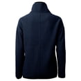 thumbnail image 3 of Women's Cutter & Buck  Navy Los Angeles Chargers Helmet Logo Cascade Eco Sherpa Fleece Half-Zip Pullover Jacket, 3 of 3