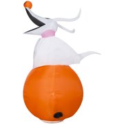 Gemmy Airblown Inflatable Zero w/Pumpkin, 3.5 ft Tall, White