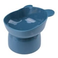 thumbnail image 4 of Raised Cat Bowl Neck Protection Elevated Cat Bowl Lightweight Stable Durable Cats Snack Bowl Pet Feeding Bowl for Cats Dogs Blue, 4 of 8