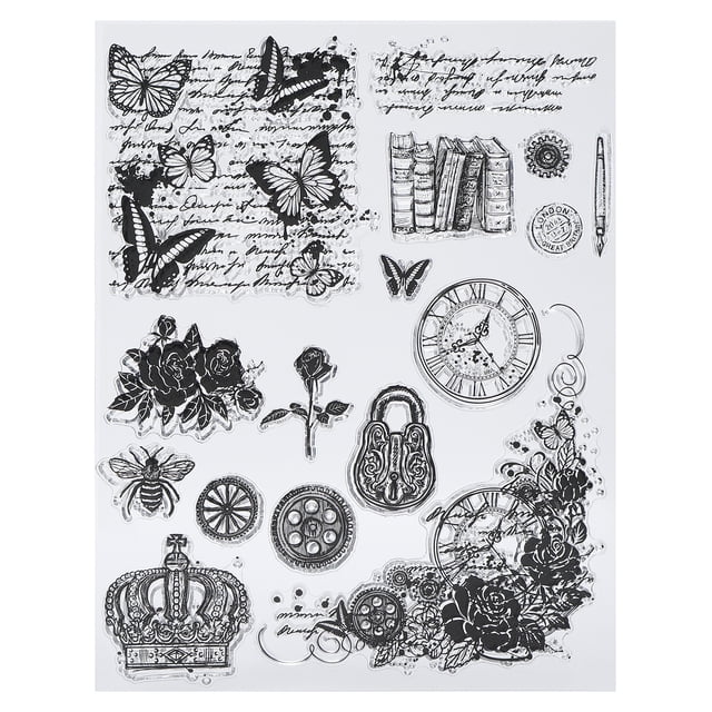 DIY Transparent , Ournal Bring Stamping Effect For Gifts For Home T1746