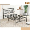 thumbnail image 3 of Costway Full Size Bed Frame Mattress Foundation with Headboard 12.5" Under-bed Storage Black, 3 of 10