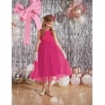 thumbnail image 6 of Arshiner Flower Girl Dress V-Back Bowknot Formal Pageant Ball Gown Wedding Party Long Tulle Dresses, 6 of 6