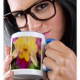 thumbnail image 2 of 3dRose, Gorgeous Orchid, 11oz Two-Tone Blue Mug, 2 of 7