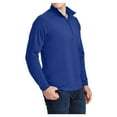 thumbnail image 4 of Mens Sport Wick Stretch 1/2 Zip Polyester/Spandex Pullover True Royal M, 4 of 7