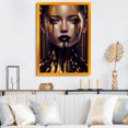 thumbnail image 2 of Designart Sensual Liquid Gold Woman VI Framed Wall Art, 2 of 5