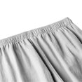 thumbnail image 5 of FUNUONY Lightweight Wide Leg Cropped Pants for Women High Waisted Loose Casual Lounge Travel Work Sweatpants Summer Linen Blend Wide Leg Pants Elastic Waist Trousers with Pockets Light Ashy 5Xl, 5 of 6