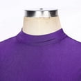 thumbnail image 5 of YONGHS Women Modern Lyrical Dance Split Sheer Dress Ballet Gym Leotard Stage Performance Costume Purple S, 5 of 7