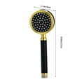 thumbnail image 3 of High Pressure Bathroom Faucet Shower Head, Space Aluminum Super Pressurized, Household Bath Shower, Four-Point Universal Interface, Removable Easy to Clean, Gold, 3 of 8