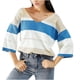 thumbnail image 2 of Puntoco Suéter Mujer Invierno Casual Bloques De Color Suelto Cuello En V Manga Larga Jersey Suéter De Punto Top Blusa Suéter Liquidación De Navidad Puntoco Puntoco-4406, 2 of 6