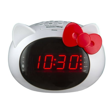 iHome Hello Kitty Bluetooth Dual Alarm Clock Radio Speaker ...