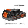 thumbnail image 2 of BLACK+DECKER 20V MAX Lithium Battery 2.0 Amp Hour (LBXR2020-OPE), 2 of 6