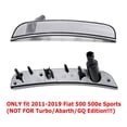thumbnail image 2 of 4pc-Set Clear/White Lens Front & Rear Side Marker Lamp Housings w/Amber & Red Incandescent Bulbs, For 2011-2019 Fiat 500 500e Pop/Sports, 2 of 9