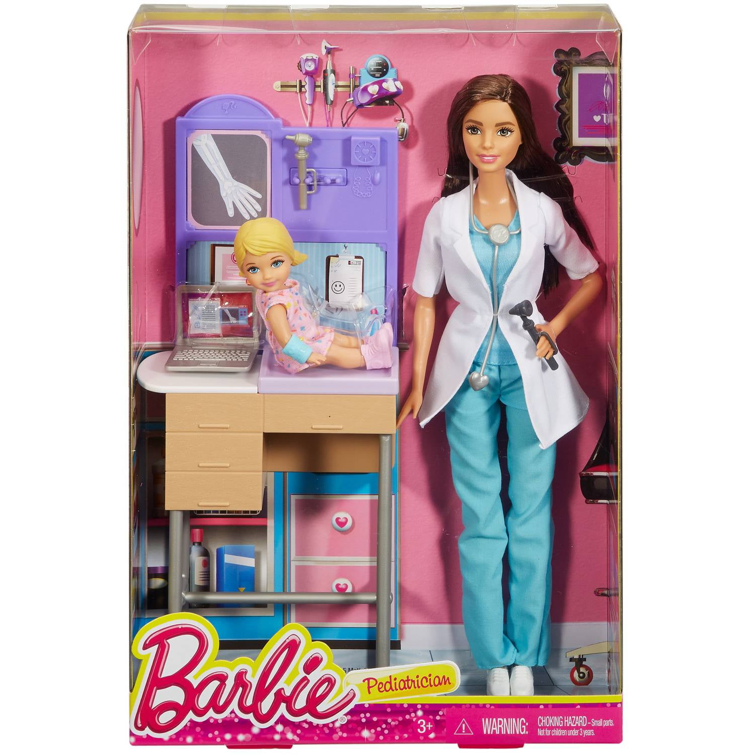 barbie careers doctor playset