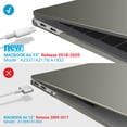 thumbnail image 4 of IBENZER Hard Shell Case Compatible with MacBook Air 13 inch 2022 2021 2020 M1 A2337 A2179 A1932, Hard Shell Case for Mac Air 13 Retina Display with Touch ID, Gray, W-MAT13-GY, 4 of 10