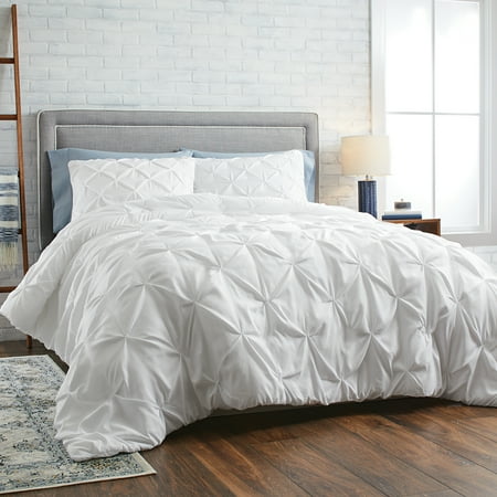 Better Homes Gardens White Pintuck 3 Piece Comforter Set Full