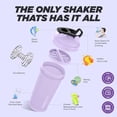 thumbnail image 4 of Botellas mezcladoras Hydra Cup ProFlow, paquete de 6 (28 oz) | Vasos mezcladores de proteínas con bola batidora, tapa a prueba de fugas, asa de transporte oculta | Mezclador de gimnasio sin BPA para p, 4 of 5