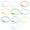 A, variant on Pack of 10 Sturdy Metal Keychain Rings Assorted Shades Crafting Supplies Colorful Key Rings for Key Organization