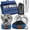 Blue, variant on Wealers Unique Complete Messware Kit Polished Stainless Steel Dishes Set| Tableware| Dinnerware| Camping| Buffet| Includes - Cups | Plates| Bowls| Cutlery| Comes in Mesh Bags (4 Person Set)