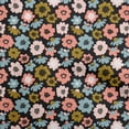 thumbnail image 1 of oneOone Polyester Spandex Black Fabric Asian Retro Floral Quilting Supplies Print Sewing Fabric By The Yard 56 Inch Wide, 1 of 4