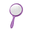 Purple, variant on BPPEG Hand Held Mirror,Fashionable Makeup Mirror,Portable Travel Mirror,White