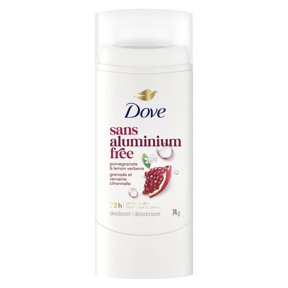 Dove Aluminum-Free Deodorant 72H Pomegranate & Lemon Verbena, 74 g