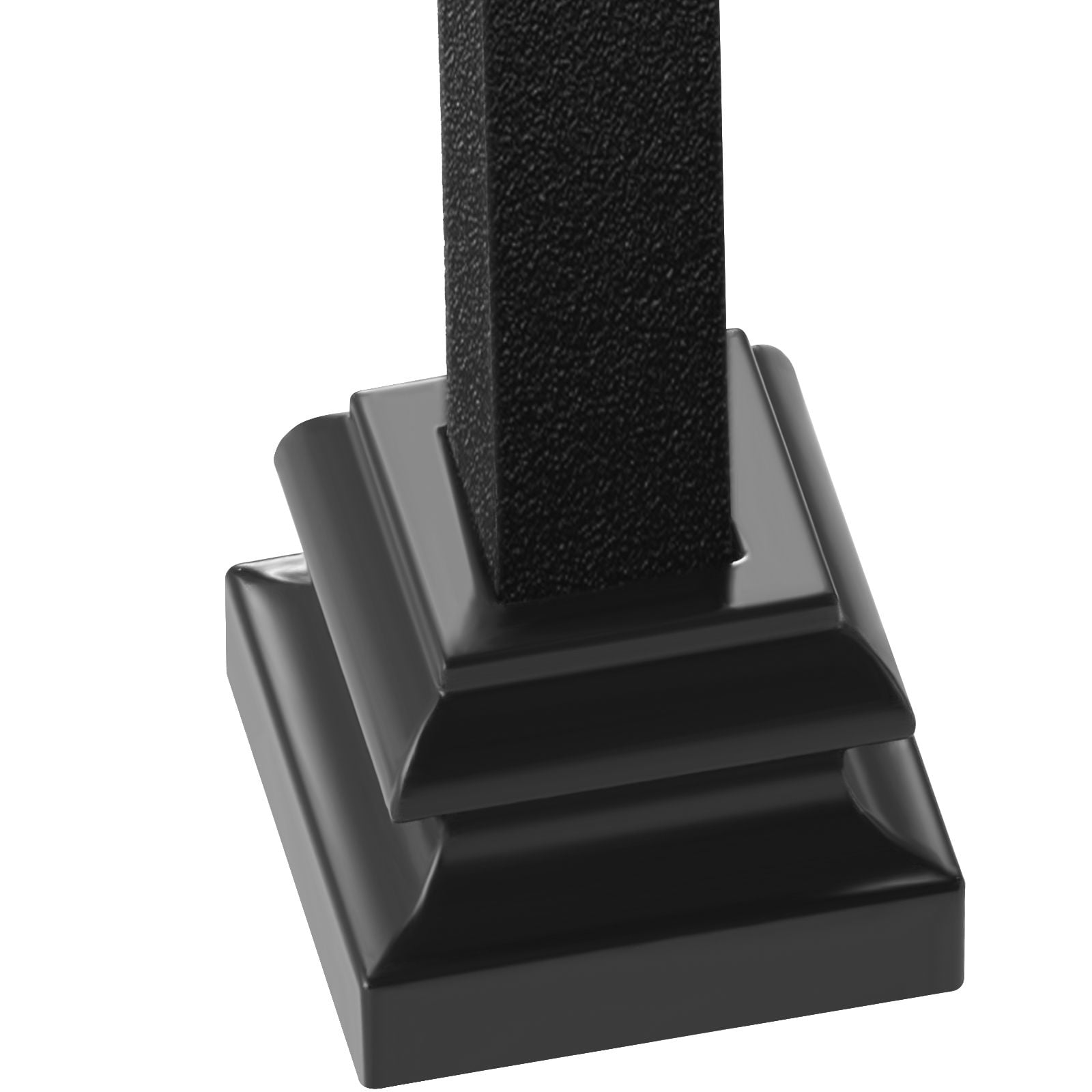 Railing Shoes 50-Pack 1/2 Inch Square Aluminum Alloy Base with Screw Holes for Staircase Railings Installation