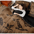 thumbnail image 4 of Manfei Mallard Duck 7pcs Twin Bedding Set - Vintage Cabin Hunting Fishing Style, 4 of 8